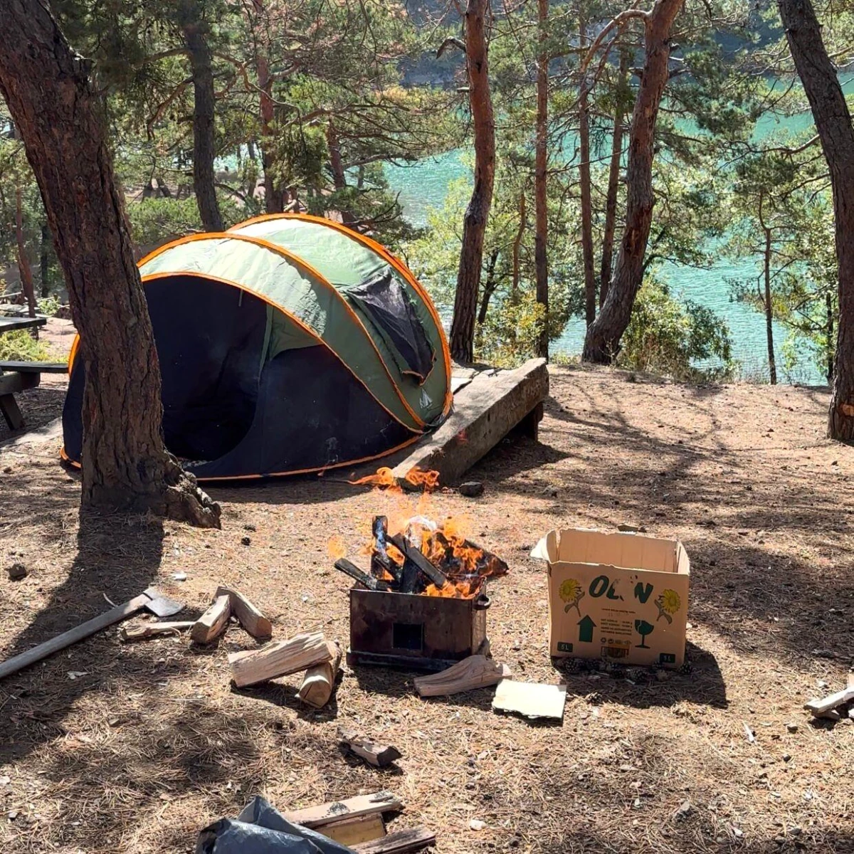 Amasya'da çadırda mangal yakan çiftin faciası