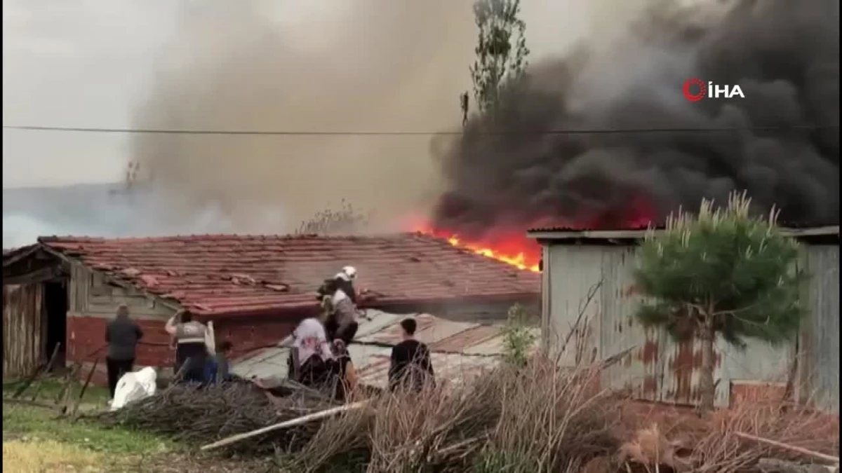 Amasya'da hissedilen depremden dakikalar sonra korkutan yangın