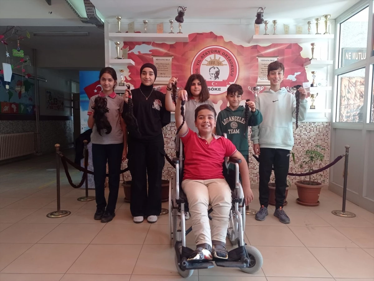 Aydın'da Öğrencilerden Lösemili Çocuklara Saç Bağışı