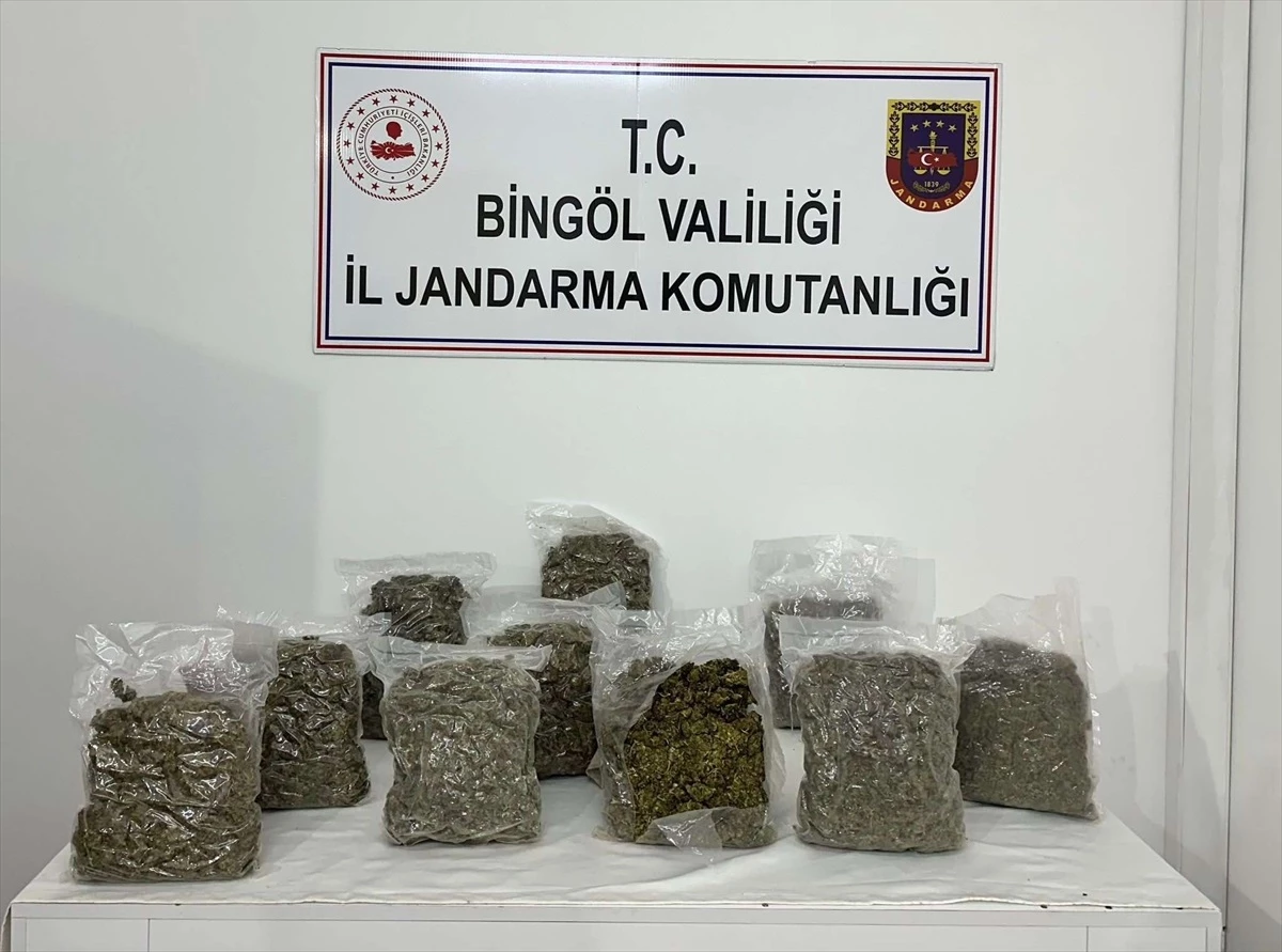 Bingöl'de 5 kilogram kubar esrar ele geçirildi, 2 şüpheli gözaltına alındı