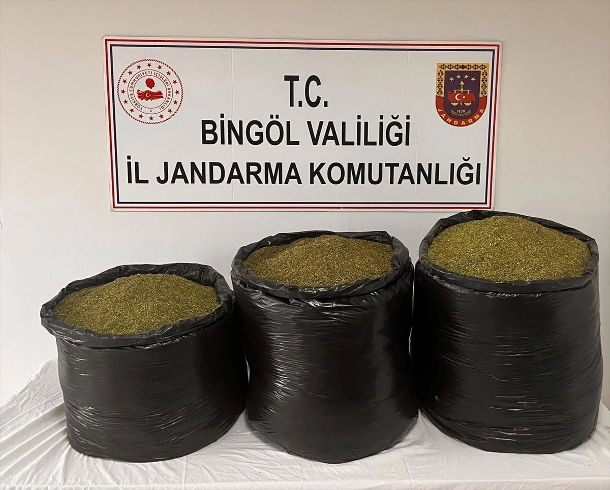 Bingöl’ün Genç ilçesinde 53 kilo 500 gram esrar ele geçirildi