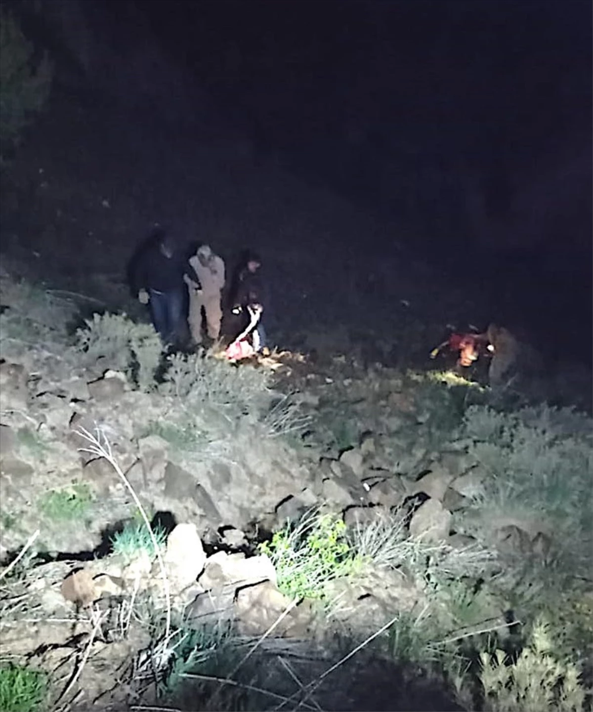 Bingöl’de kayalık bölgede mahsur kalan 4 kişiyi AFAD ekipleri kurtardı