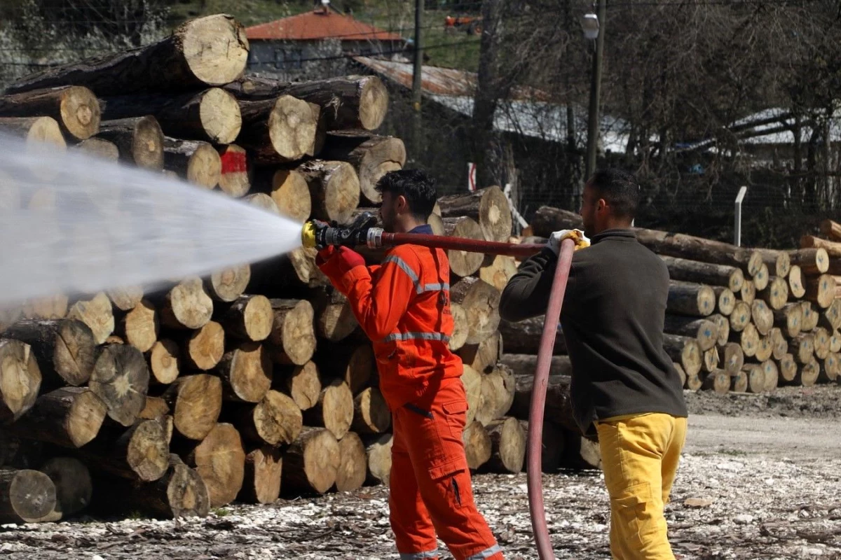 Bolu Göynük’te Orman Yangını Tatbikatı Düzenlendi