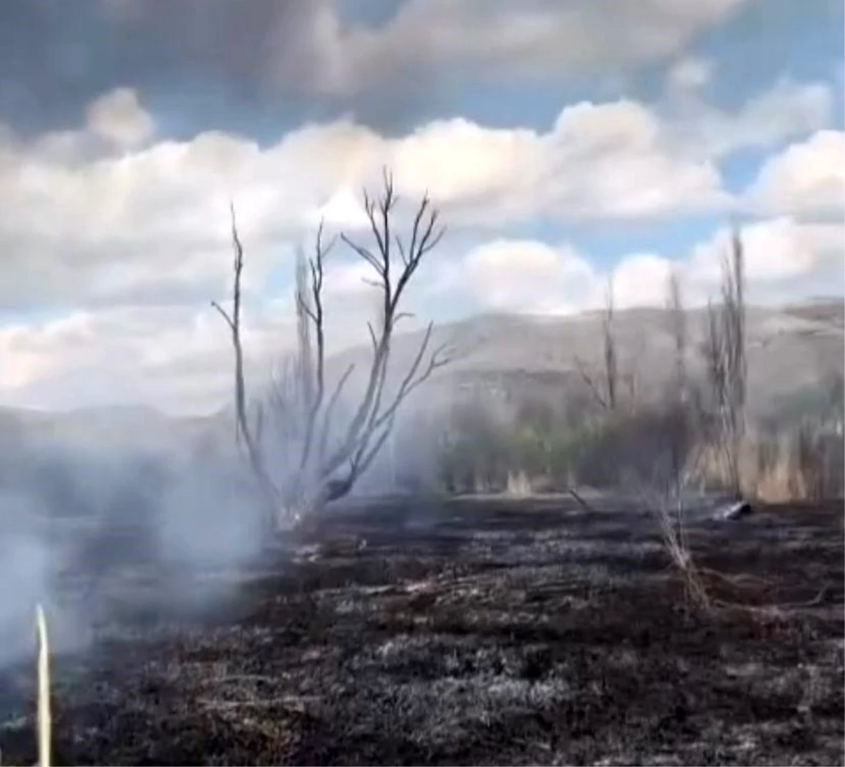 Çankırı’nın Eldivan ilçesinde arazi yangını söndürüldü