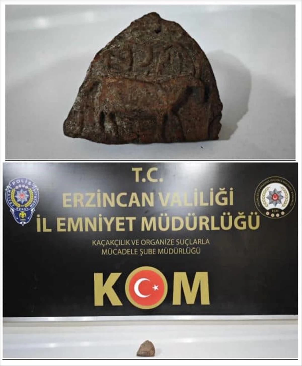 Erzincan'da tarihi eser kaçakçılığı operasyonunda 2 şüpheli gözaltına alındı