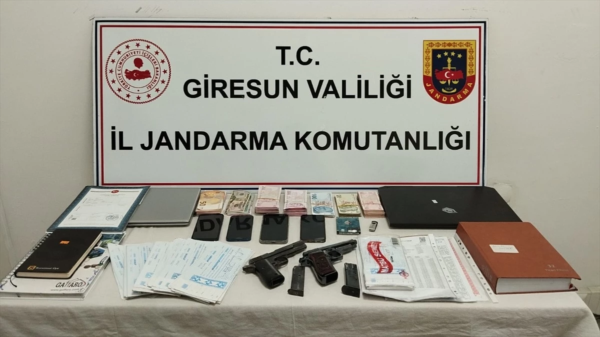 Giresun'da tefecilere operasyon: 4 şüpheli gözaltına alındı