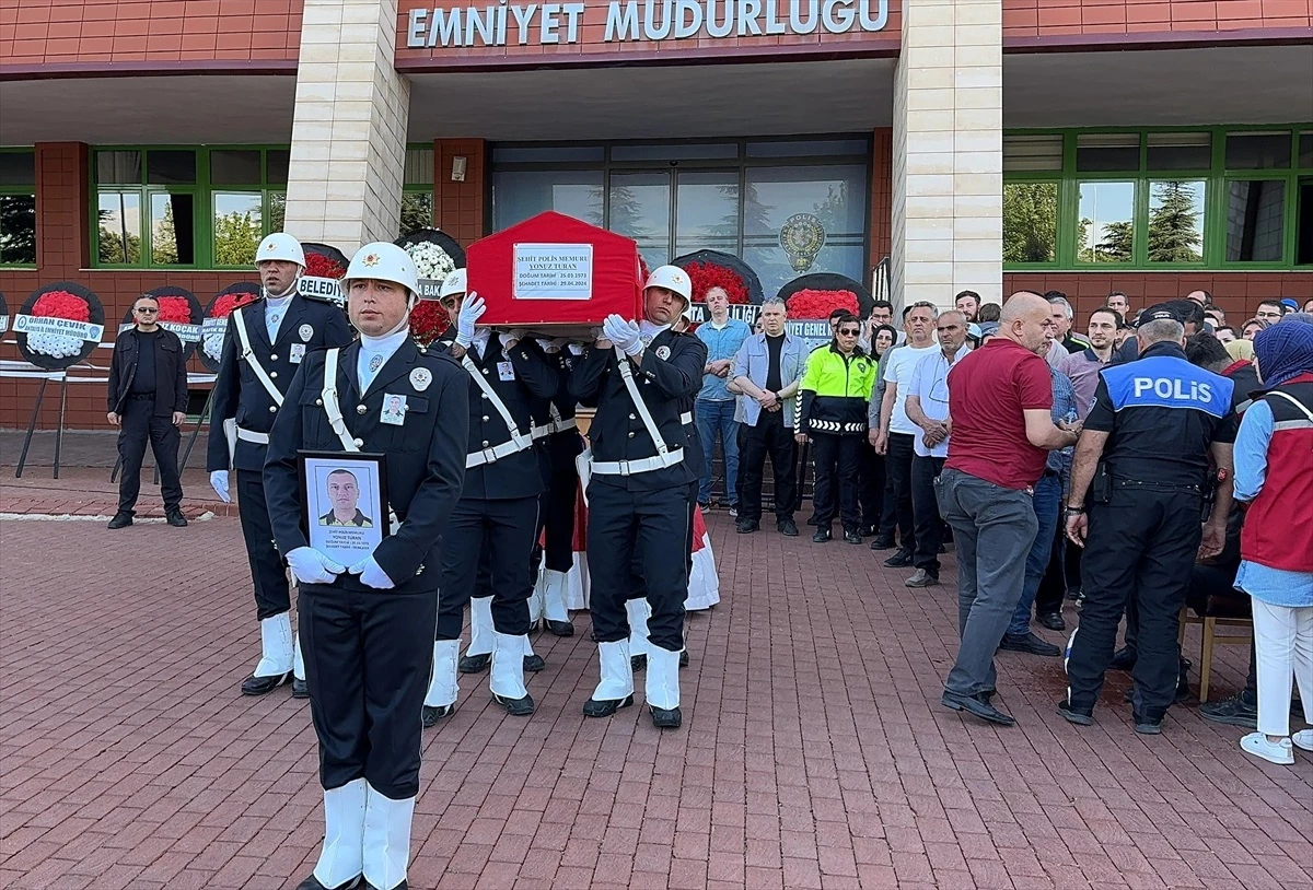 Isparta'da Görevi Başında Şehit Olan Trafik Polisi İçin Tören Düzenlendi