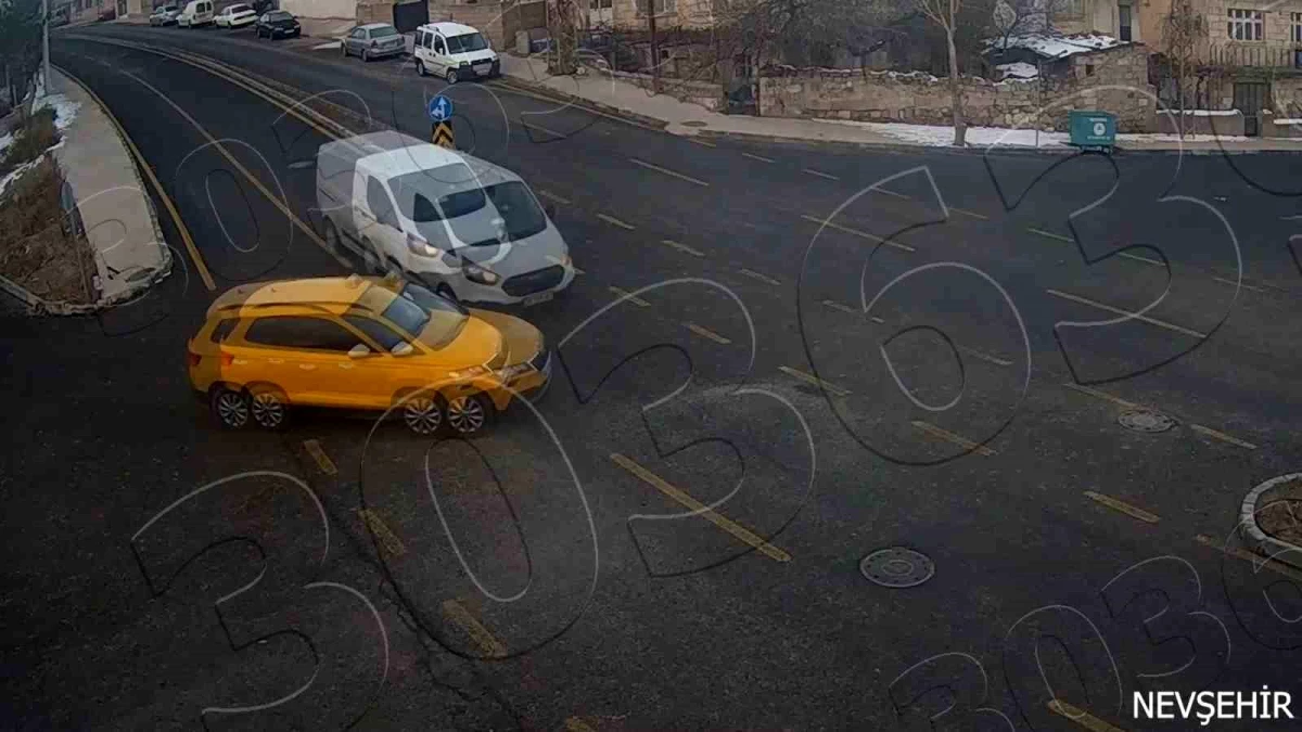 Nevşehir'de KGYS kameralarına yansıyan kazalar