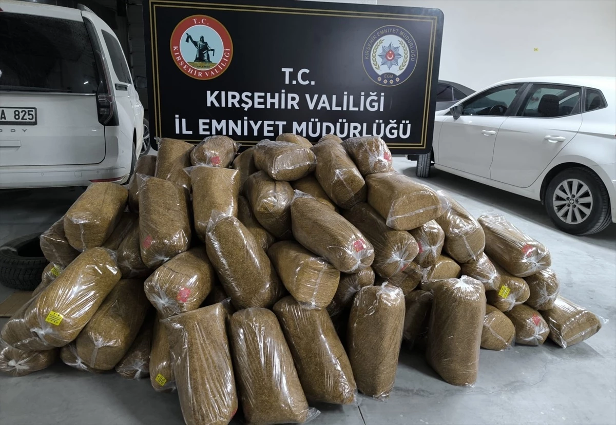 Kırşehir'de 700 kilogram bandrolsüz tütün ele geçirildi