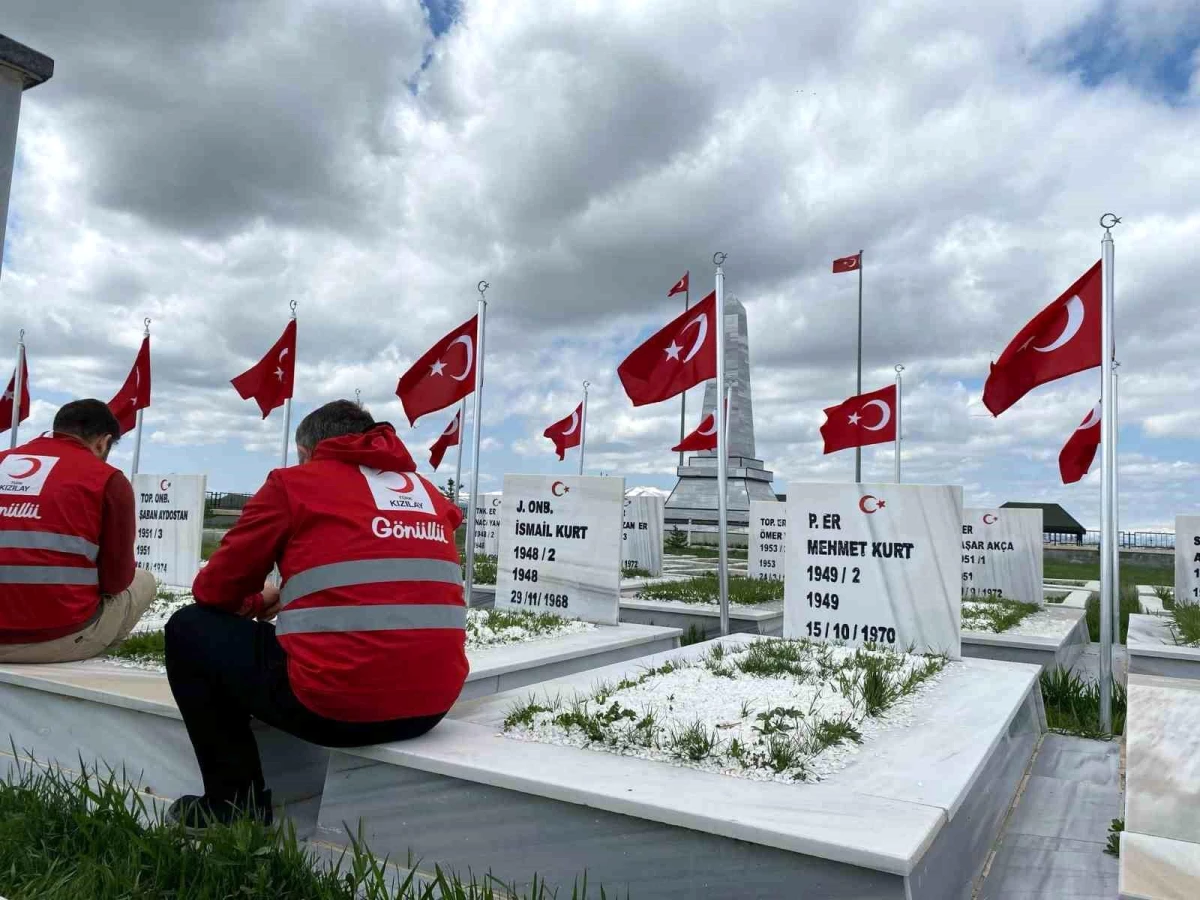 Türk Kızılayı Ağrı Şubesi Şehitler Haftası’nda şehitlik ziyareti gerçekleştirdi