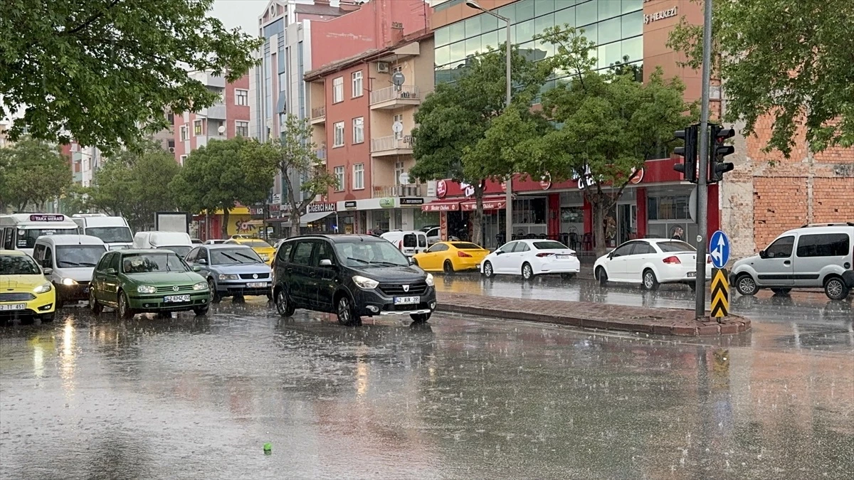 Konya’da İlkbahar Yağmurları Başladı