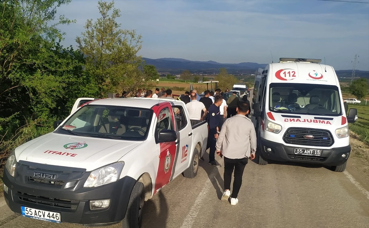 Samsun'da Otomobil Çarpışması: 8 Kişi Yaralandı