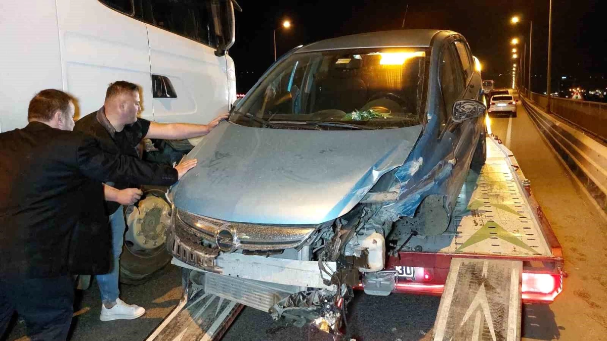 Samsun’da otomobil ile tırın çarpışması sonucu 1 kişi yaralandı