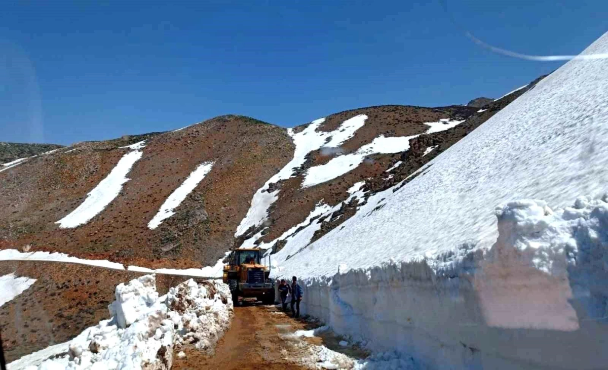 Siirt'te kaya parçaları yolu kapattı, ekipler çalışma sonucu açtı