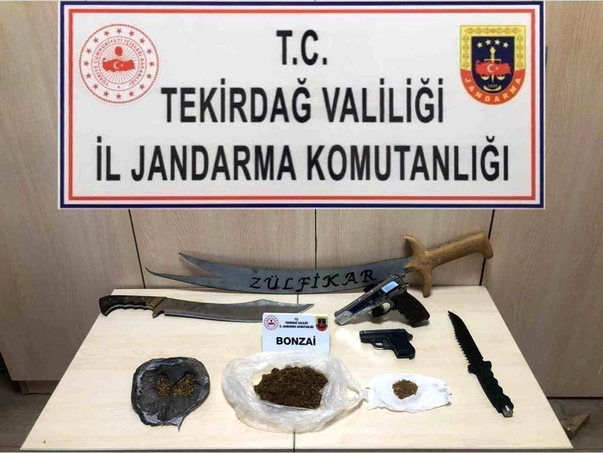 Tekirdağ’da Uyuşturucu ve Silah Operasyonu: Ele Geçirilen Maddeler ve Gözaltına Alınan Şüpheliler