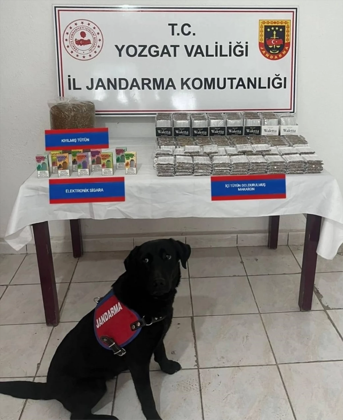 Yozgat'ta Kaçak Makaron ve Tütün Operasyonu