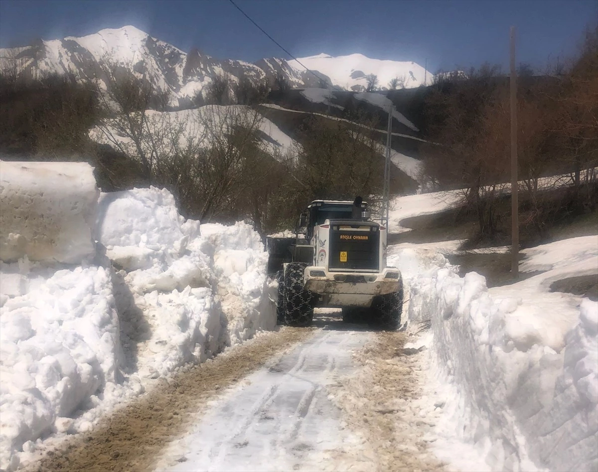 Hakkari’de kar nedeniyle kapalı olan köy ve üs bölgelerinin yolu açılıyor