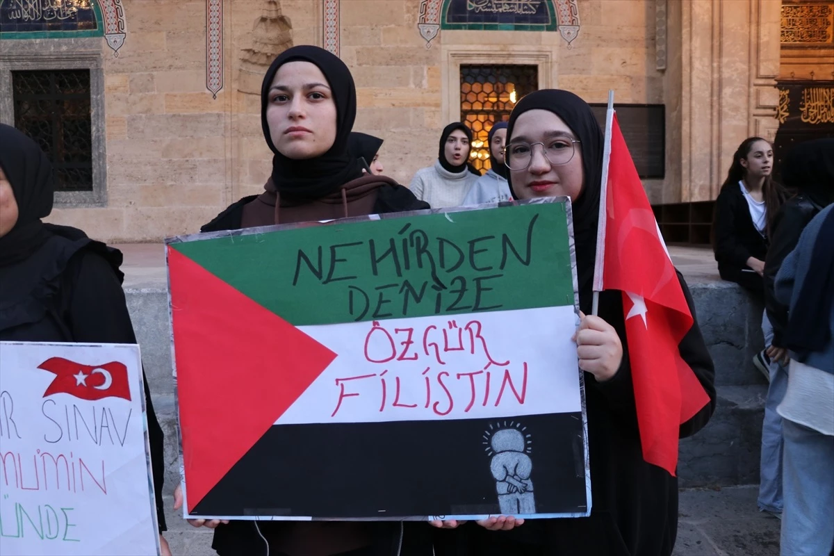Amasya’da Filistin’e Özgürlük Yürüyüşü Gerçekleştirildi