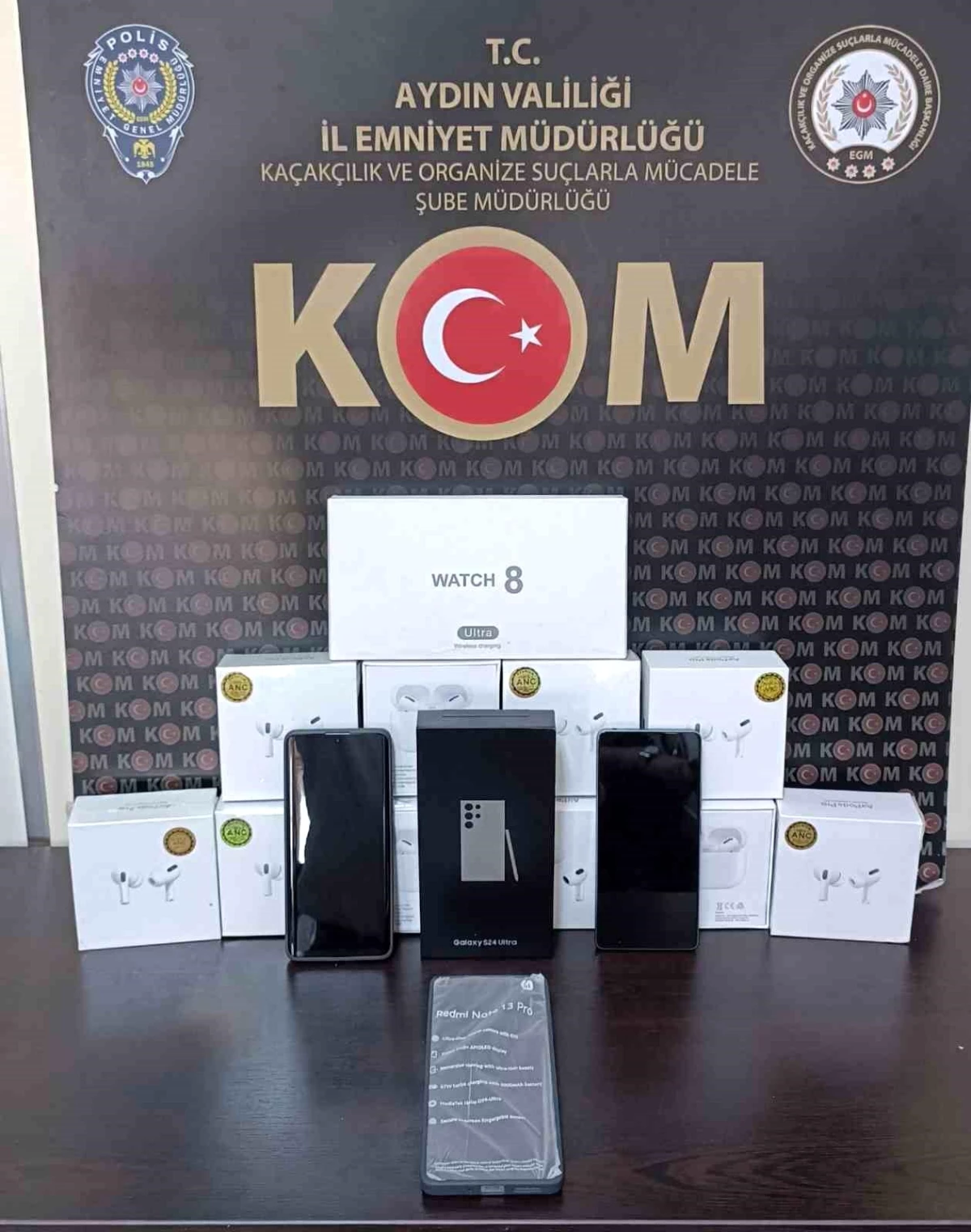 Aydın’da Kaçakçılık Operasyonu: 200 Bin TL Değerinde Cep Telefonu ve Akıllı Saat Ele Geçirildi