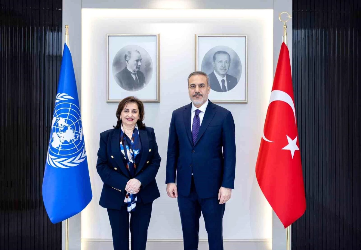 Dışişleri Bakanı Hakan Fidan, BM Kadın Birimi İcra Direktörü Sima Bahous'u kabul etti