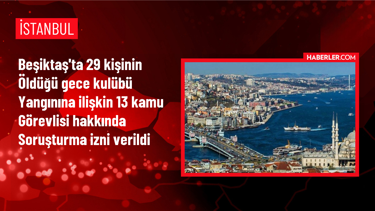 Beşiktaş’taki yangınla ilgili 13 şüpheli hakkında soruşturma izni verildi