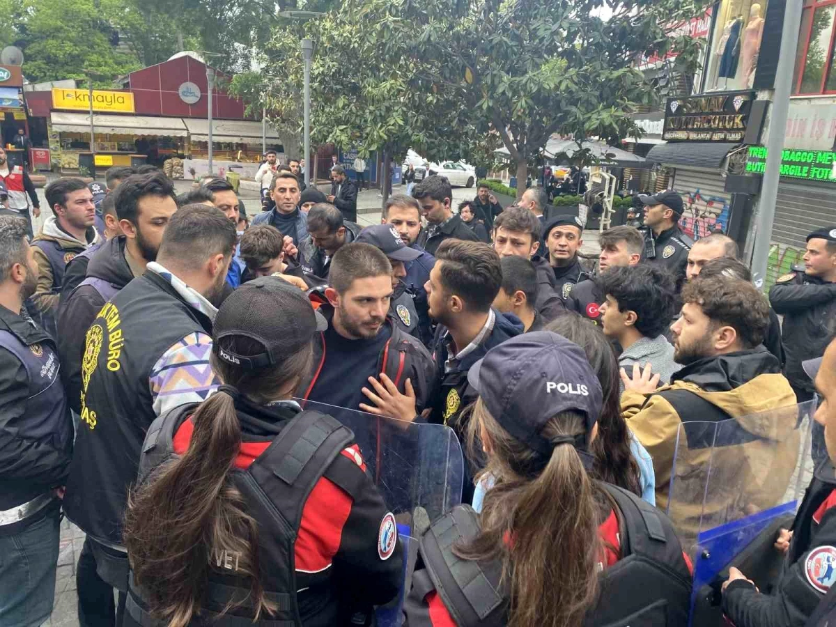 1 Mayıs Emek ve Dayanışma Günü'nde Beşiktaş Çarşı'da Gözaltılar