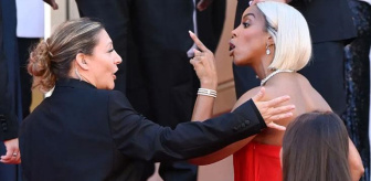 Cannes’da gergin anlar! Ünlü şarkıcı, herkesin içinde kadın güvenliği azarladı