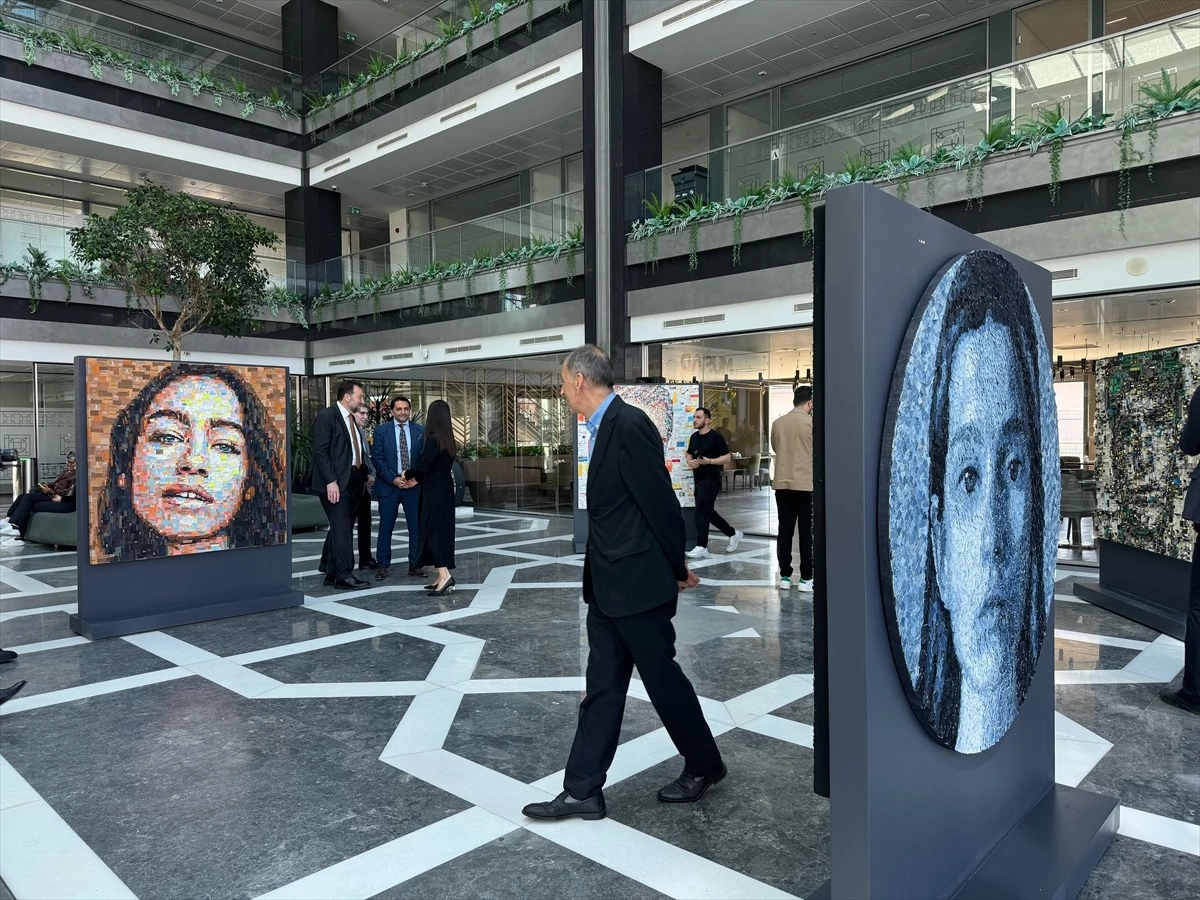 Deniz Sağdıç'ın Sürdürülebilir Sanat Sergisi MÜSİAD'da Açıldı
