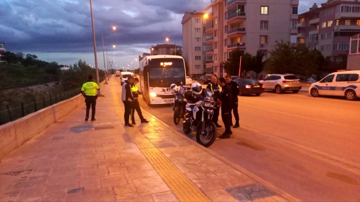 Edirne’de alkollü minibüs şoförü yakalandı