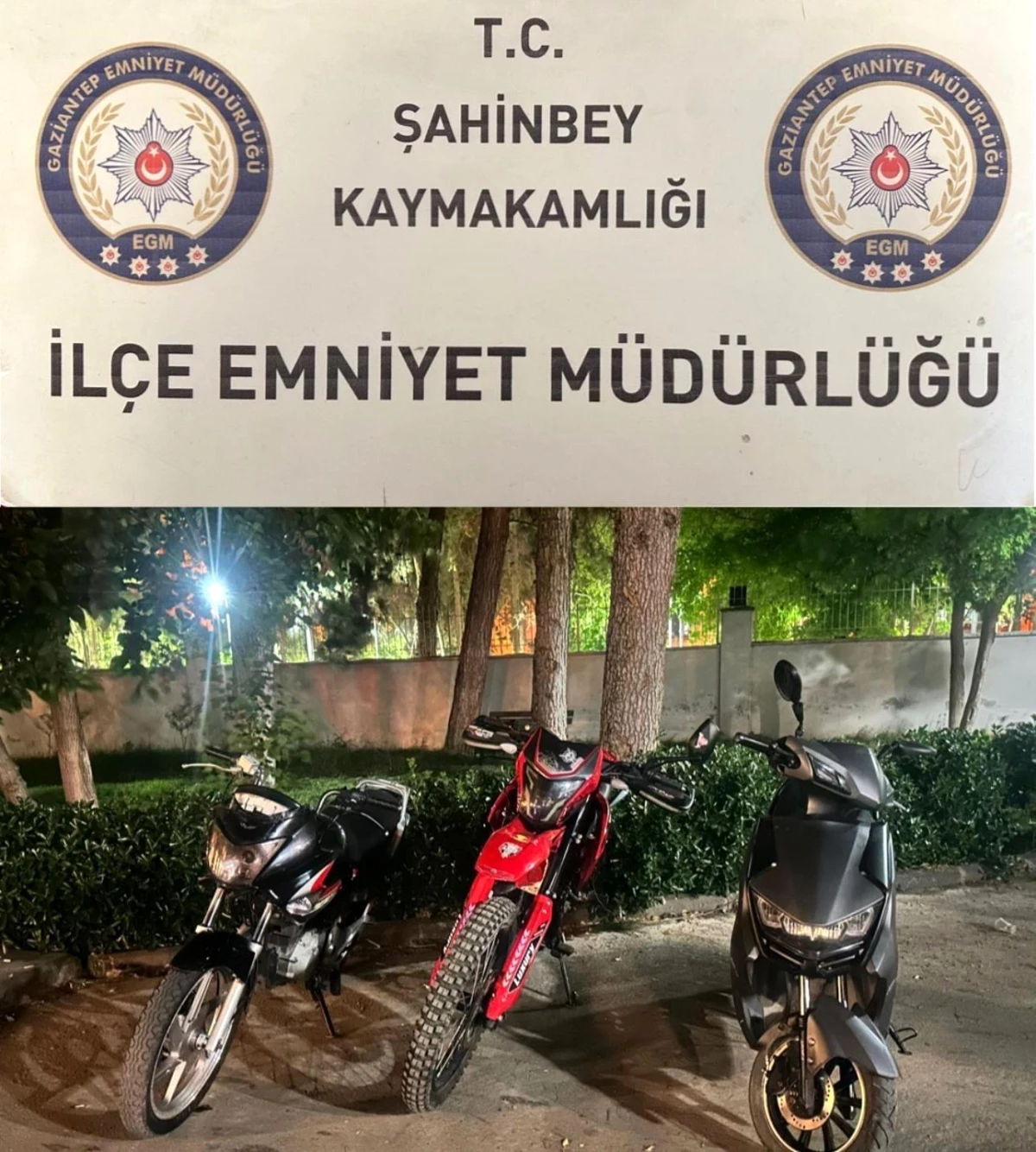 Gaziantep’te 3 Ayrı Motosiklet Hırsızı Yakalandı
