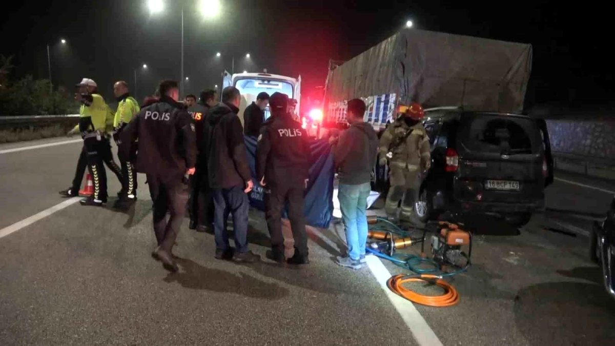 Bursa’da Tır Arızası Sonucu Meydana Gelen Kazada Bir Kişi Hayatını Kaybetti