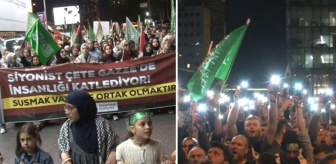 İsrail’in vahşetine İstanbullular da sessiz kalmadı