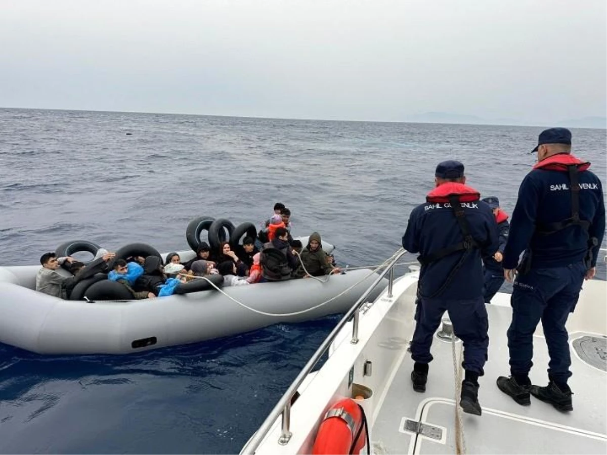 İzmir’de 27 düzensiz göçmen yakalandı, 28 göçmen kurtarıldı