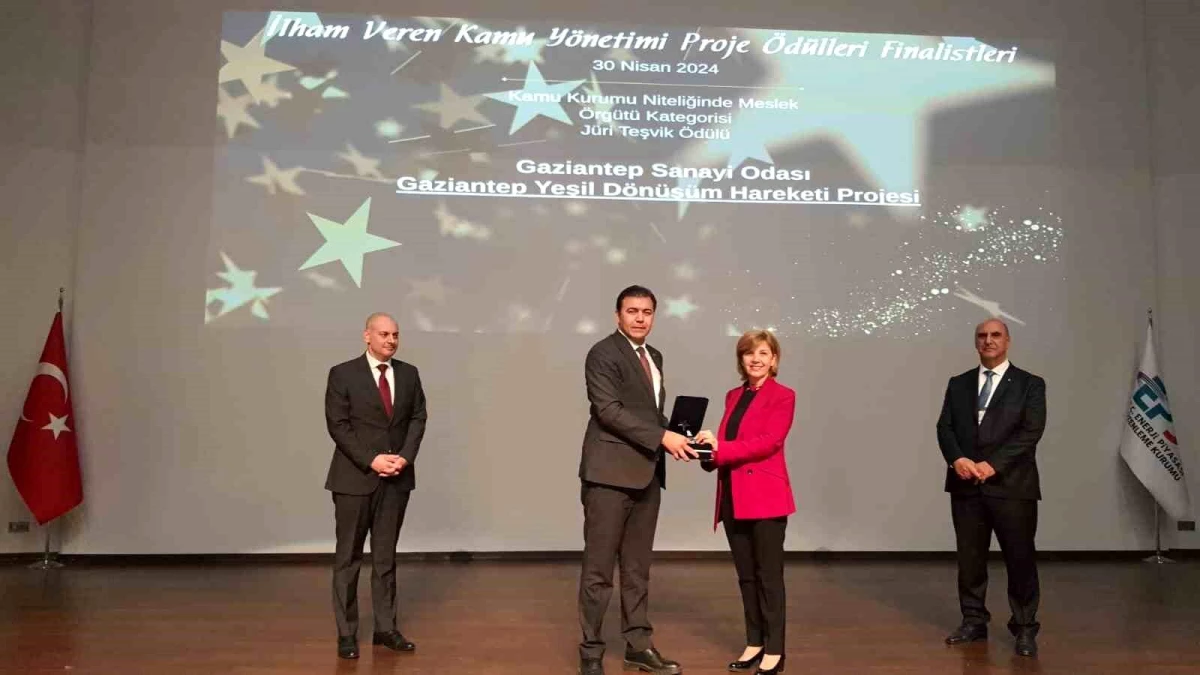 Gaziantep Sanayi Odası İlham Veren Kamu Yönetimi Proje Ödülleri’nde Jüri Teşvik Ödülü Aldı