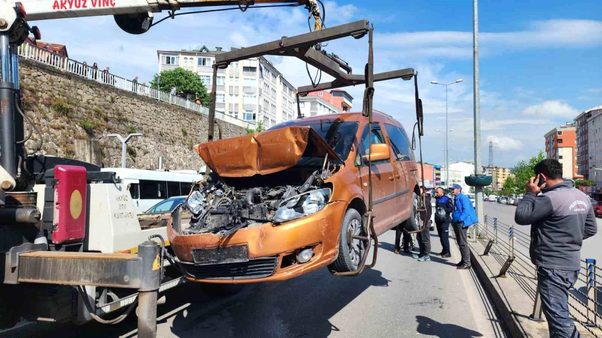 Zonguldak'ın Ereğli ilçesinde zincirleme trafik kazası