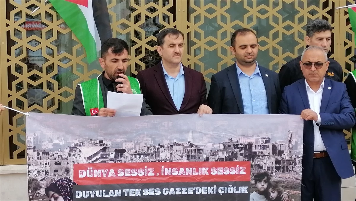 Kars’ta İsrail’in Gazze’ye yönelik saldırıları protesto edildi