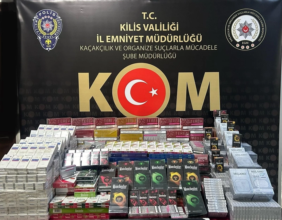 Kilis'te Gümrük Kaçağı Sigara ve Elektronik Sigara Kartuşları Ele Geçirildi