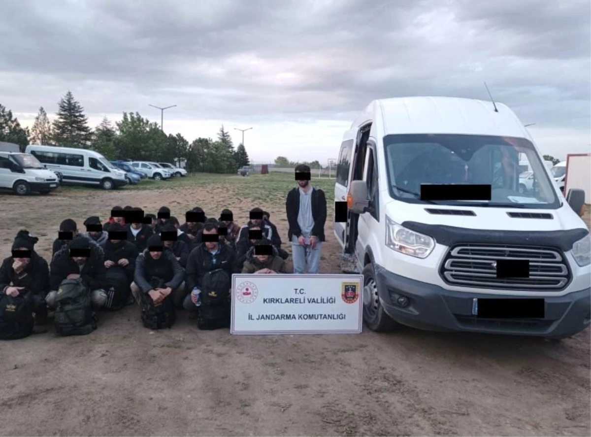 Kırklareli’nde 45 göçmen yakalandı, 3 organizatör gözaltına alındı