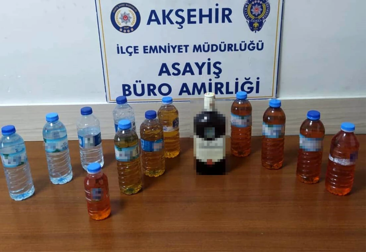 Akşehir’de Sahte/Kaçak Alkollü İçki Satıcısı Tutuklandı