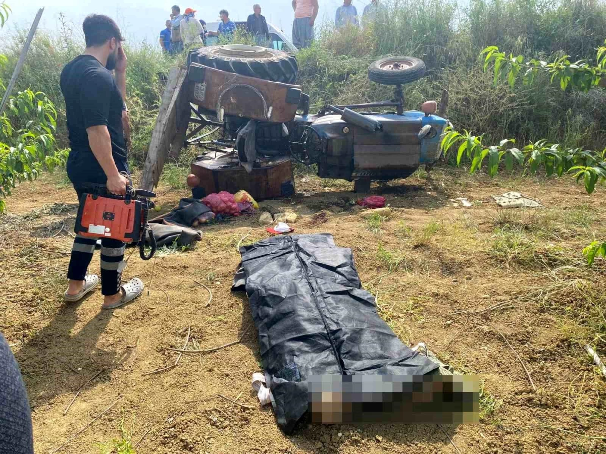 Tarsus'ta Traktör Kazasında Sürücü Hayatını Kaybetti