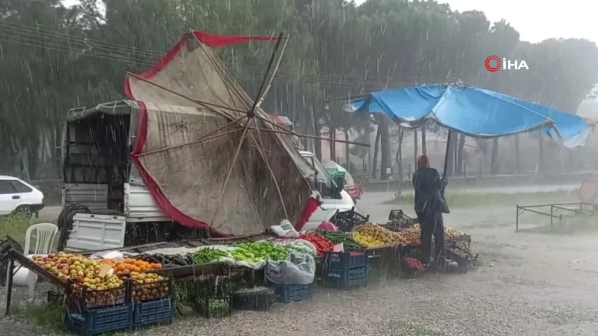 Osmancık'ta Sağanak Yağış ve Dolu Yağışı