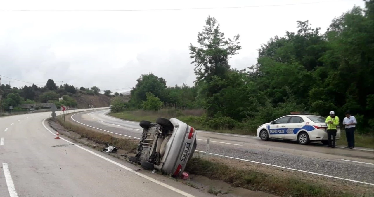 Karabük’te yağmur nedeniyle meydana gelen kazada 1 kişi yaralandı