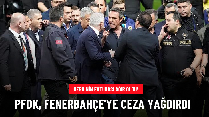 PFDK, derbide çıkan olaylar nedeniyle Fenerbahçe'ye ceza yağdırdı