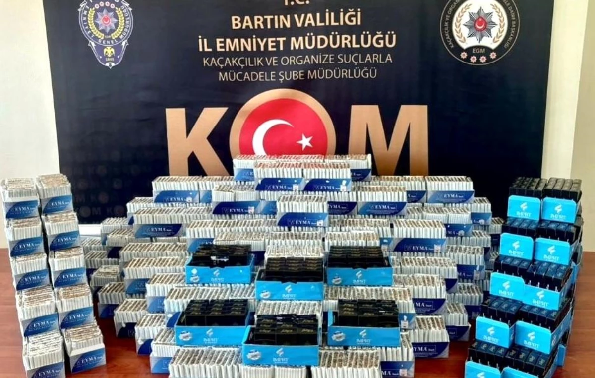 Bartın'da Kaçak Sigara Operasyonu: 54 Bin 360 Adet Sigara Ele Geçirildi