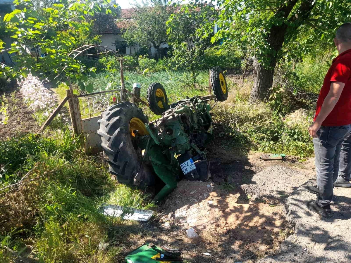 Edirne’de tır ve traktörün karıştığı kazada 1 kişi yaralandı