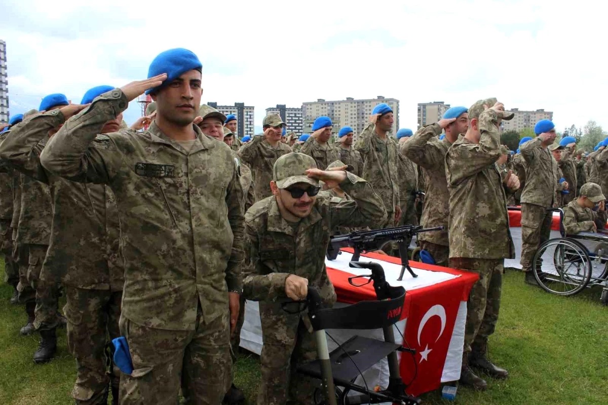 Kayseri’de Engelli Vatandaşlar Bir Gün Boyunca Askerlik Yaptı